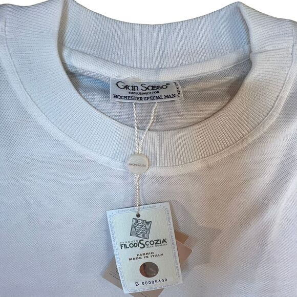 Gran Sasso Shirt 3XT Crew Neck Short Sleeve Italy T-shirt Lightweight Preppy - Picture 12 of 15